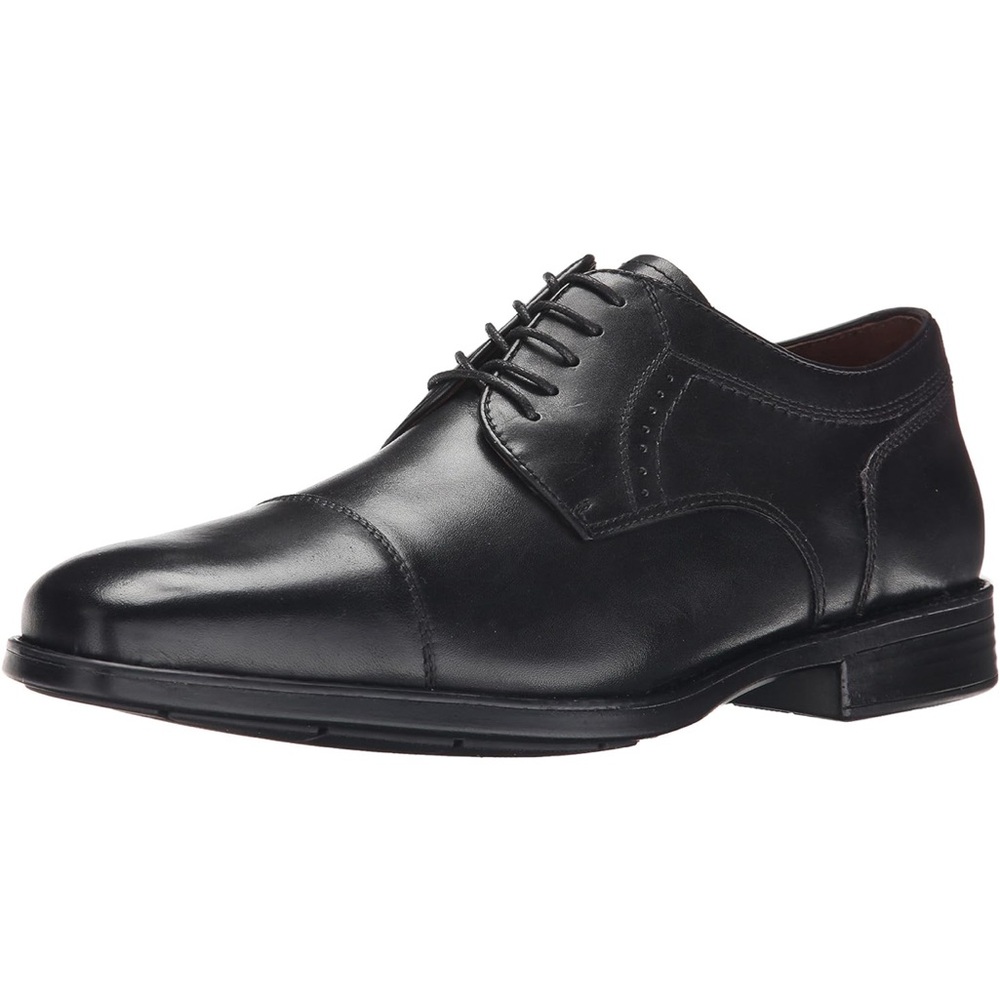Men's Black Leather Dress Shoes